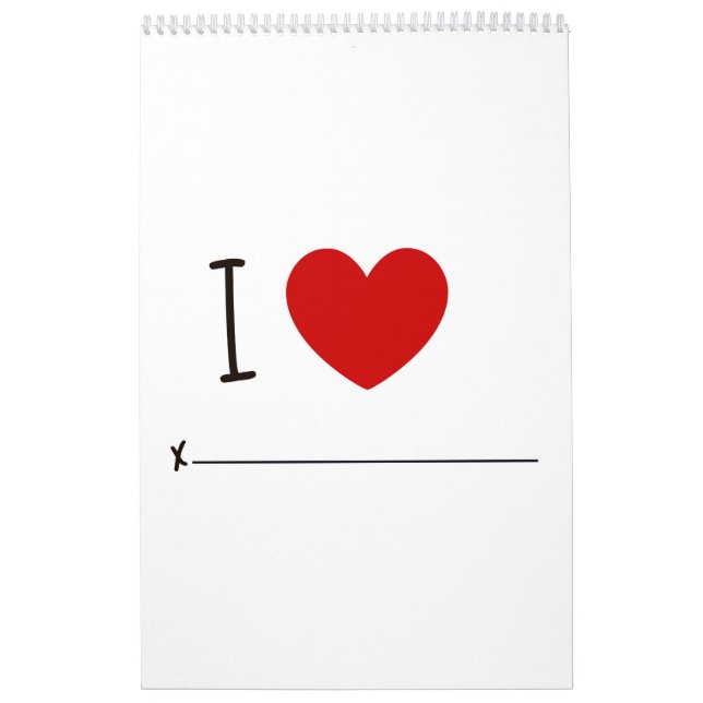 Calendário Ano de amor cada mês (Capa)