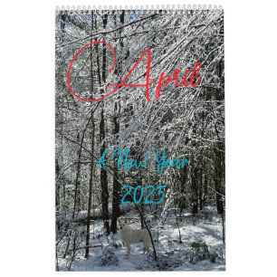 Calendário Ano novo de abril