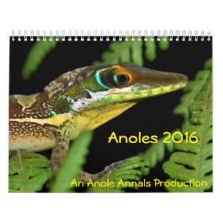 Calendário Anoles 2016 - Uma produção dos anais de Anole