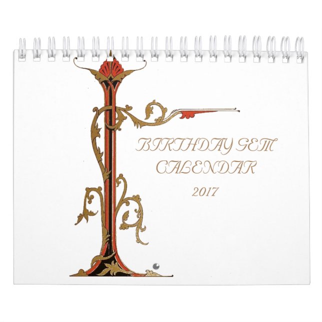 Calendário Antigos Gems de Aniversário (Capa)