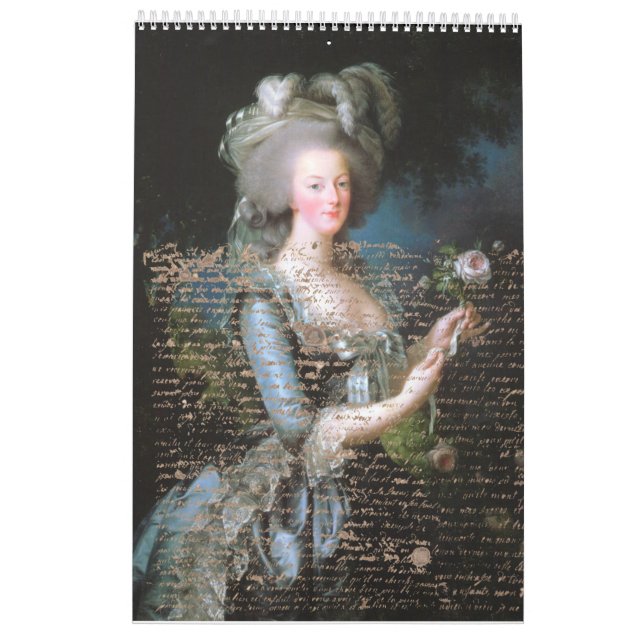Calendário antoinette - Marie Antoinette (Verso)