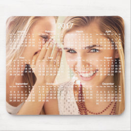 Calendário Anual 2017 Mousepad Adicionar Foto