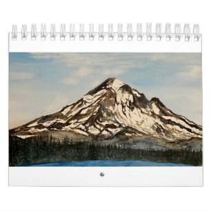 Calendário Anual com Designs Sazonais