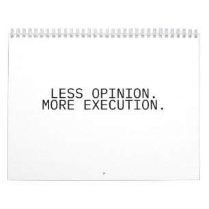 Calendário Anual de Mesa Menos Opinião Mais Execuç