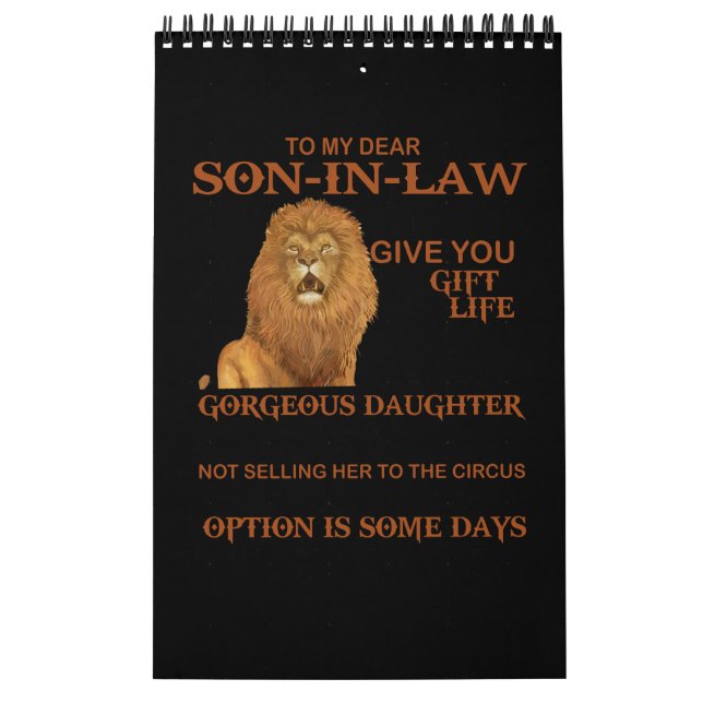 Calendário Ao Meu Querido Filho-De-Direito Dão-Lhe Uma Filha  (Capa)