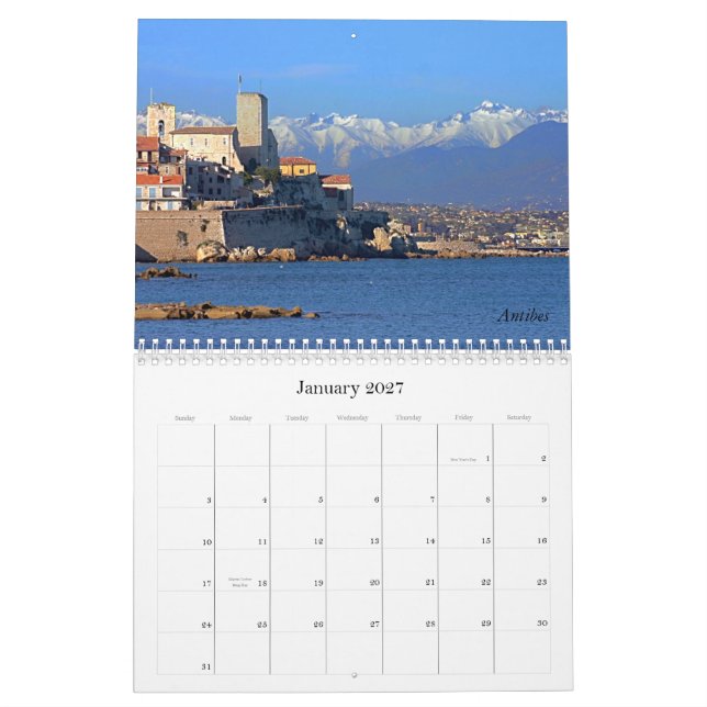 Calendário Ao sul de France (Jan 2027)