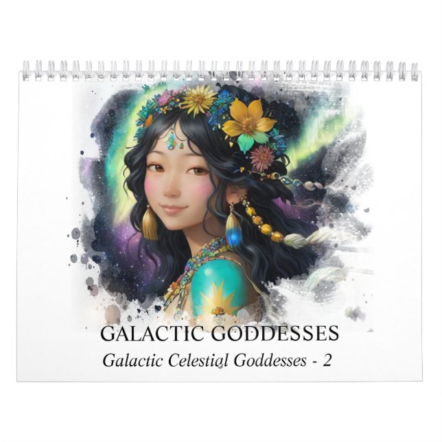 Calendário *~* AP58 Galactic Women Fantasy Cosmic Planets 2 (Capa)