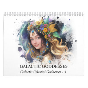 Calendário *~* AP58 Galactic Women Fantasy Cosmic Planets 4