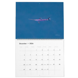 Calendário Apenas de Peixe-Espada 2026