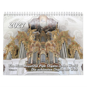 Calendário Apenas Um Tubo Adorável Organs 2026 - Um Calendári