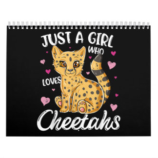 Calendário Apenas Uma Menina Que Ama Chita | Heart Cheetah