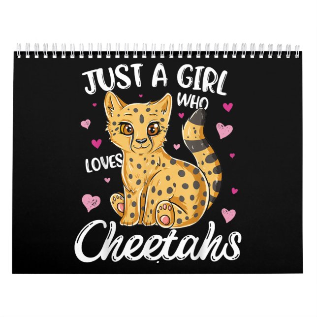 Calendário Apenas Uma Menina Que Ama Chita | Heart Cheetah (Capa)