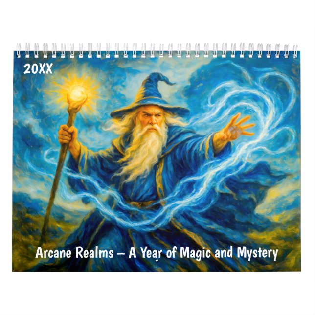 Calendário Arcane Realms – A Year of Magic and Mystery (Capa)