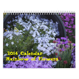 Calendário Arco-íris 2014 das flores