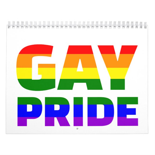 Calendário Arco-íris do orgulho gay (Capa)
