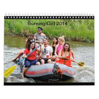 Calendário ardente 2014 da menina seis