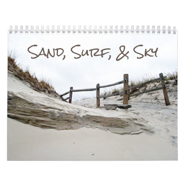 Calendário - Areia, Surf e Céu (Capa)