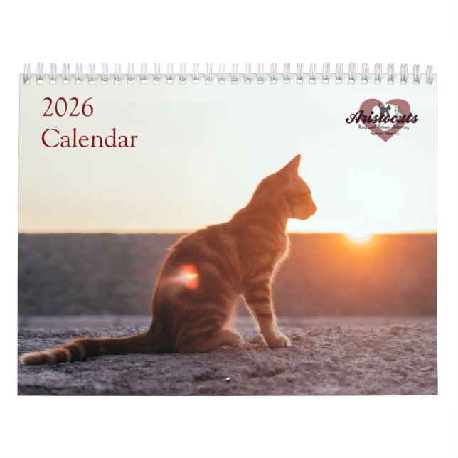 Calendário Aristogatos 2026 (Capa)