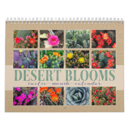 Calendário Arizona Cactus | Desert Blooms Escolhe-Seu Ano