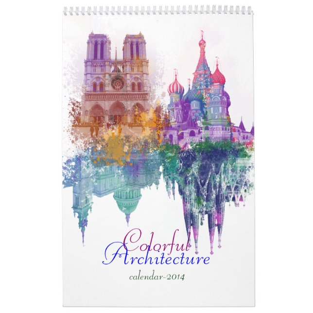Calendário Arquitetura colorida (Capa)