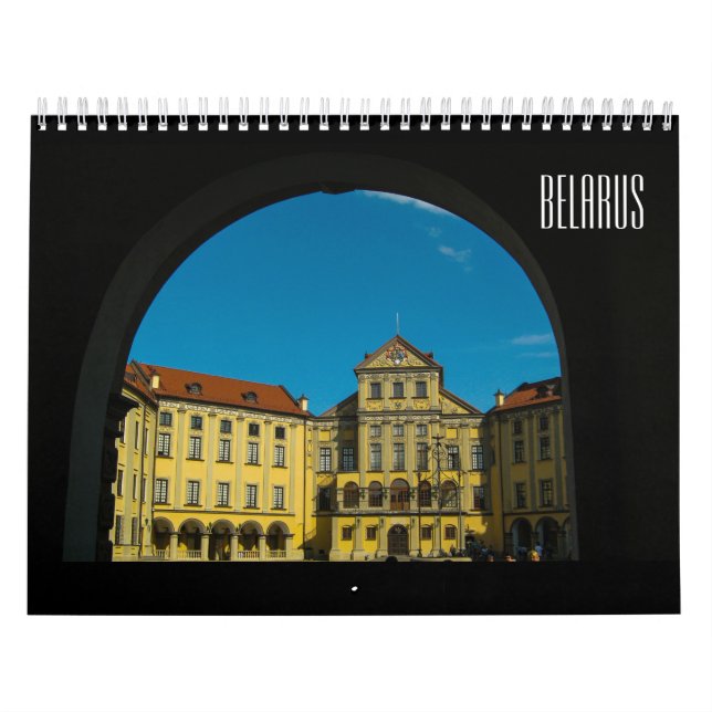 Calendário Arquitetura da Bielorrússia Mir Grodno Minsk (Capa)