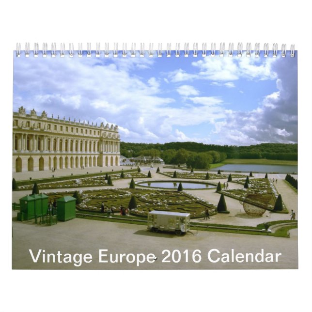 Calendário Arquitetura da Vintage Europe Calendar 2016 (Capa)