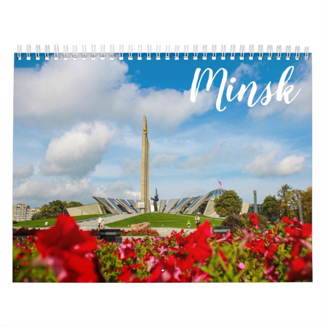 Calendário Arquitetura de Minsk na Bielorrússia Ruas М и н с  (Capa)