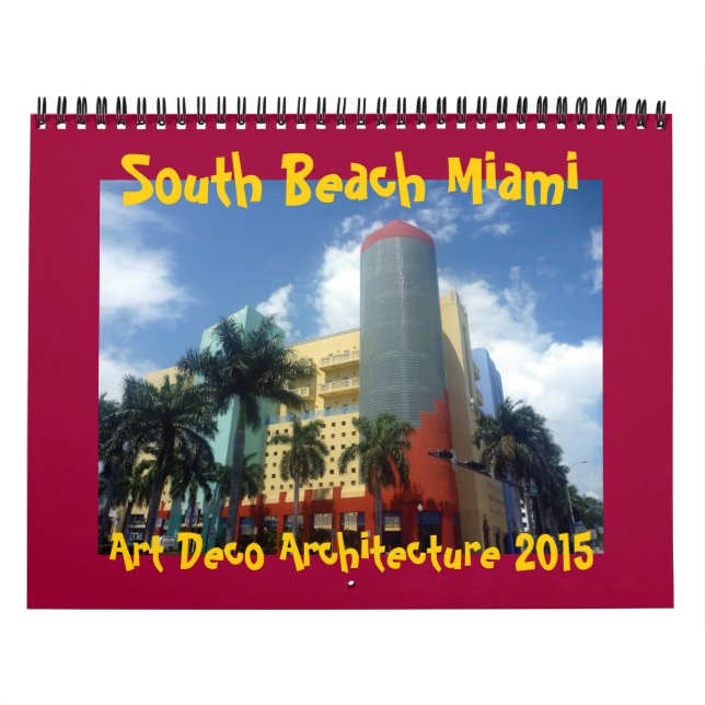 Calendário art deco miami 2015 (Capa)