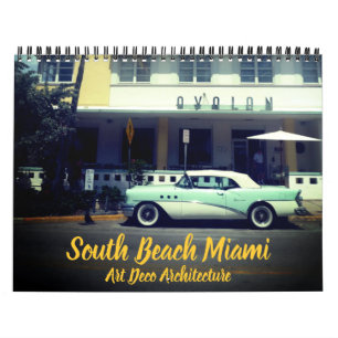 Calendário art deco miami 2027