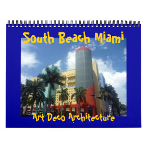 Calendário art deco miami 2027