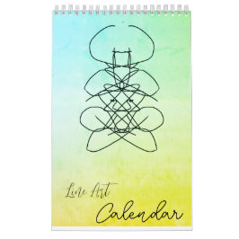 Calendário art line calendar