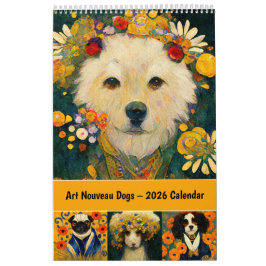 Calendário Art Nouveau Dogs – 2026 Calendar
