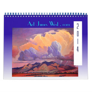 Calendário Art West 2014 Calendar! Nuvens e Estradas Fantást