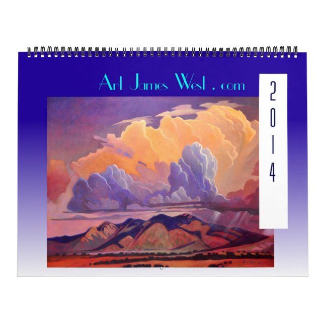 Calendário Art West 2014 Calendar! Nuvens e Estradas Fantásti (Capa)