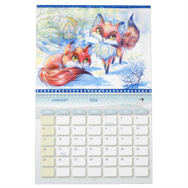 Calendário Arte 2012 do Anime (Jan 2026)