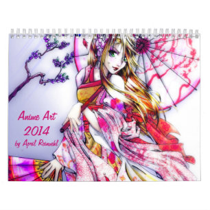 Calendário Arte 2014 do Anime