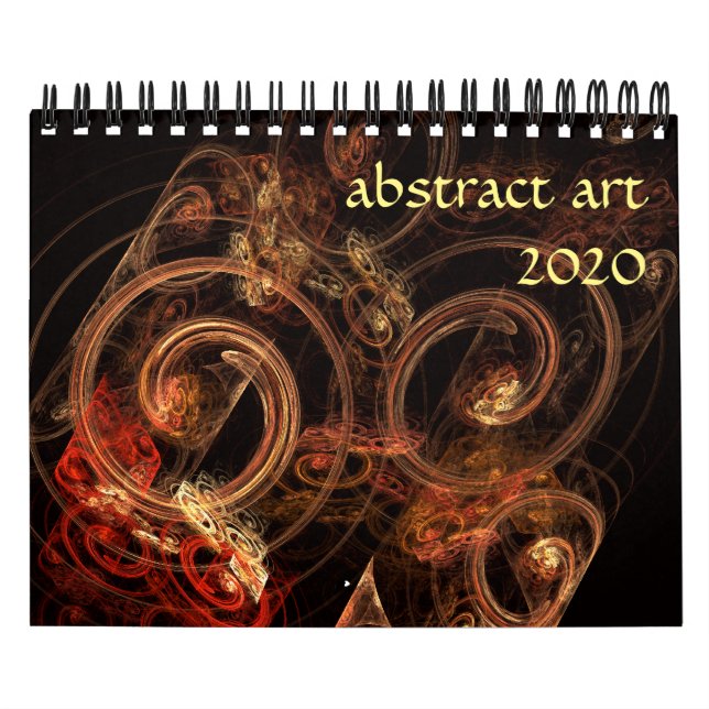 Calendário Arte abstrata moderna de 2020 (Capa)