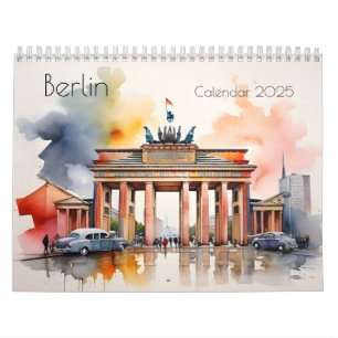 Calendário Arte aquarela de Berlim