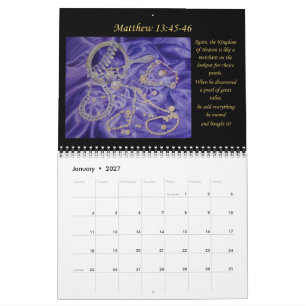 Calendário Arte cristã bíblica