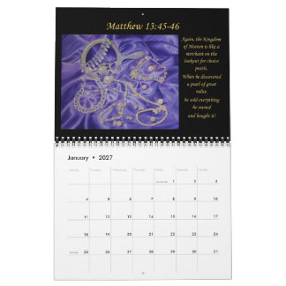 Calendário Arte cristã bíblica