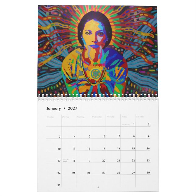 Calendário Arte da deusa de Karmym (Jan 2027)