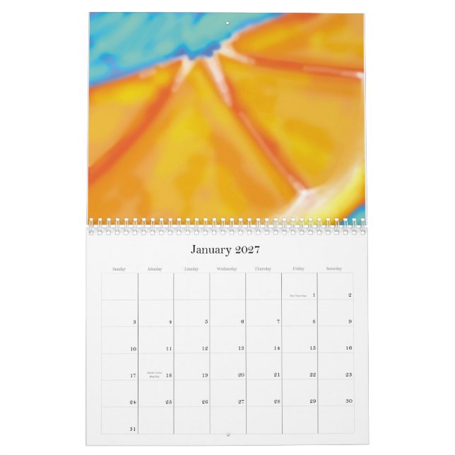 Calendário Arte da fruta (Jan 2027)