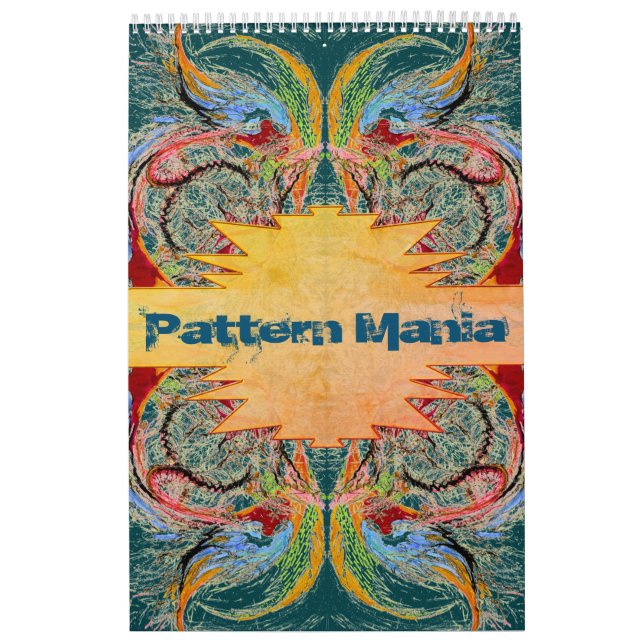 Calendário Arte da mania do teste padrão (Capa)