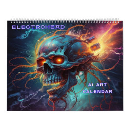 Calendário Arte de IA Electrohead