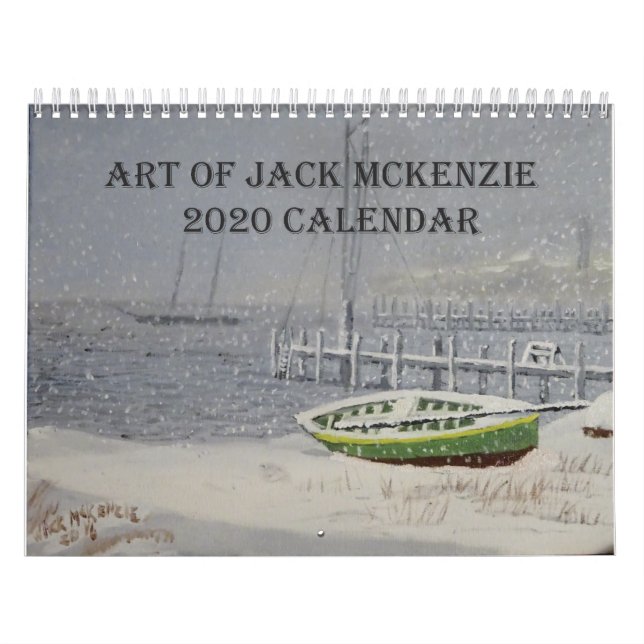 Calendário Arte de Jack Mckenzie Calendar 2020 (Capa)