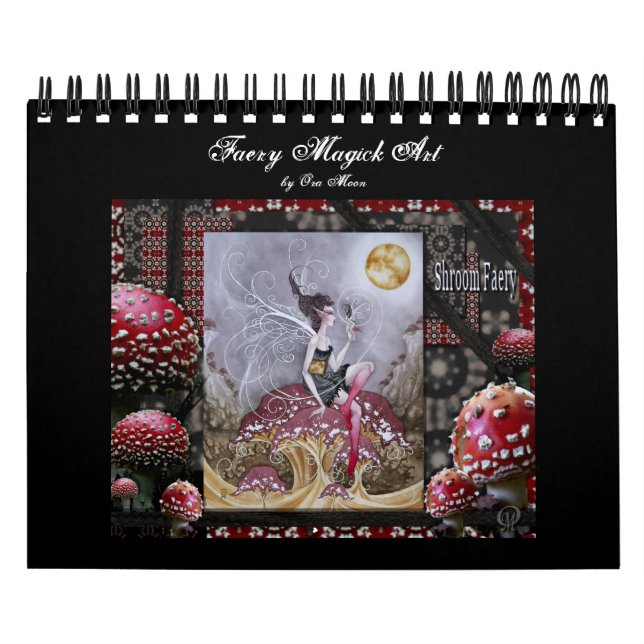 Calendário Arte de Magick do país das fadas (Capa)