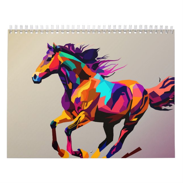 Calendário Arte de pop correndo (Capa)