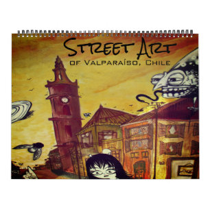 Calendário arte de rua valparaíso 2025 grande
