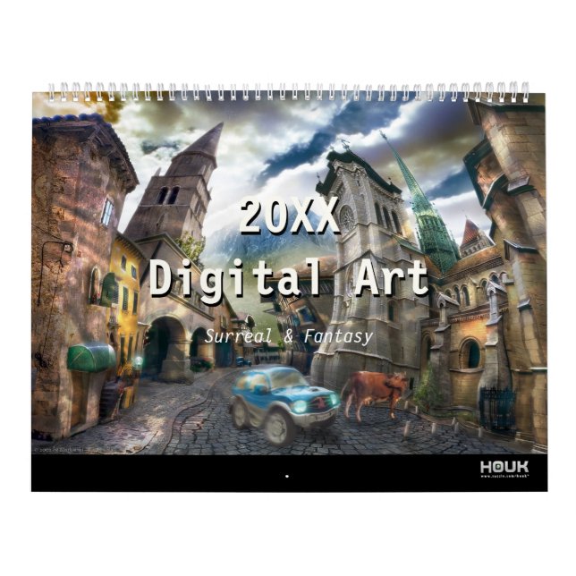 Calendário Arte Digital Surreal e Fantasia 2021 (Capa)