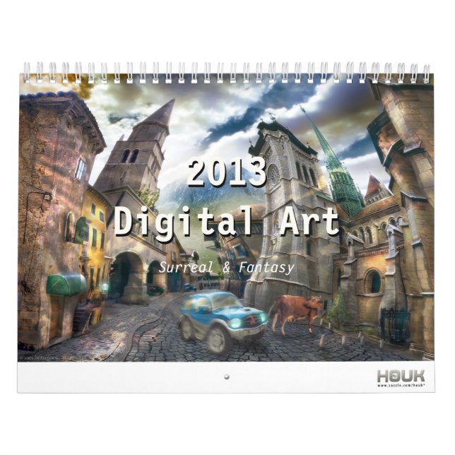 Calendário Arte Digital Surreal e Fantasia de 2013 - Calendár (Capa)